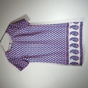 J. Crew printed short sleeve gallery shift dress paisley 0
